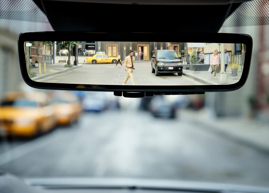This is an image of a Land Rover Range Rover Clearsight Rear View Mirror
