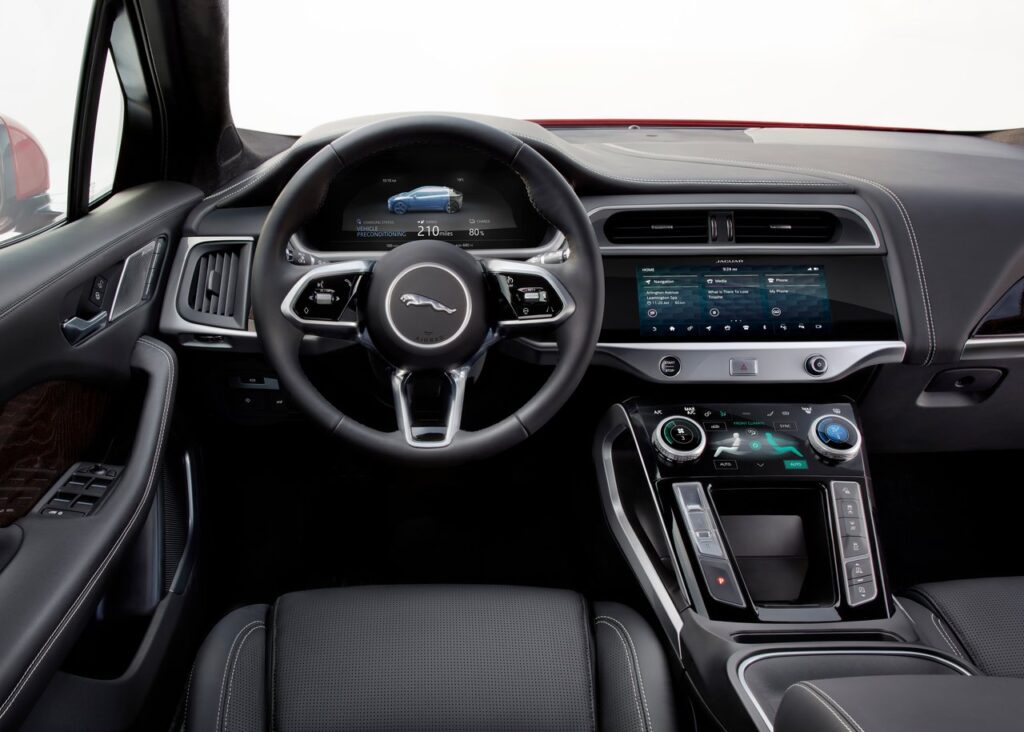 This is an image of the jaguar i pace SE interior