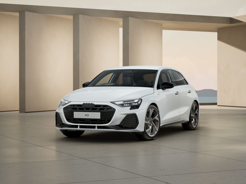 This is an image of the Audi A3 Black Edition 2025