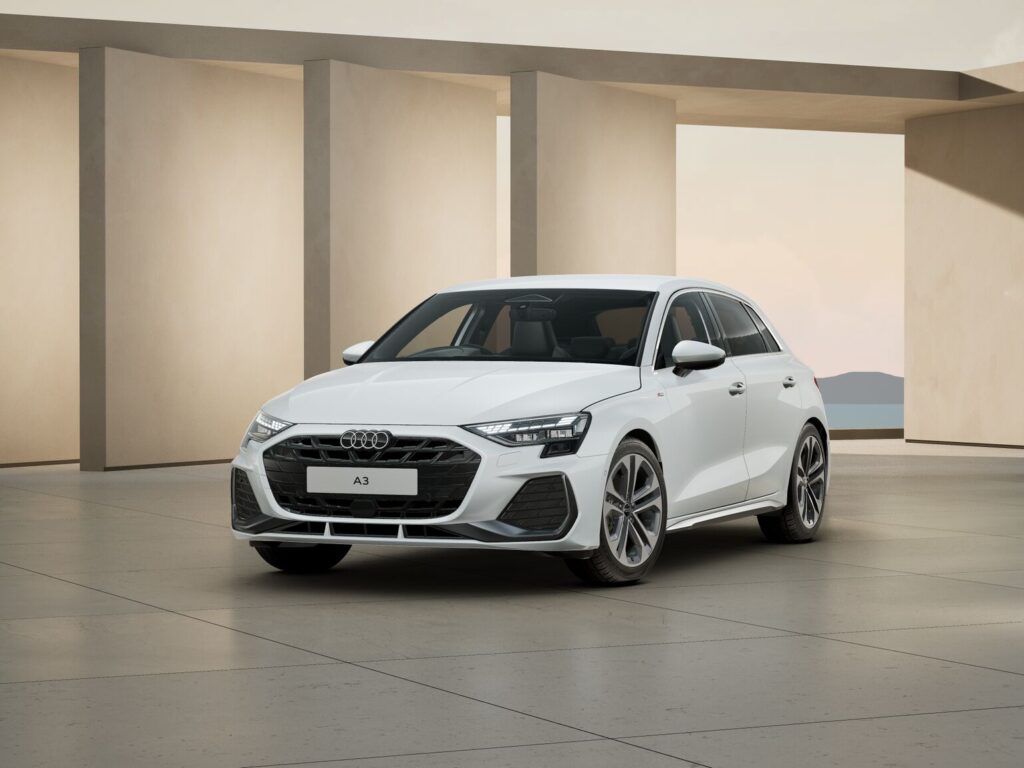 This is an image of the Audi A3 S Line 2025
