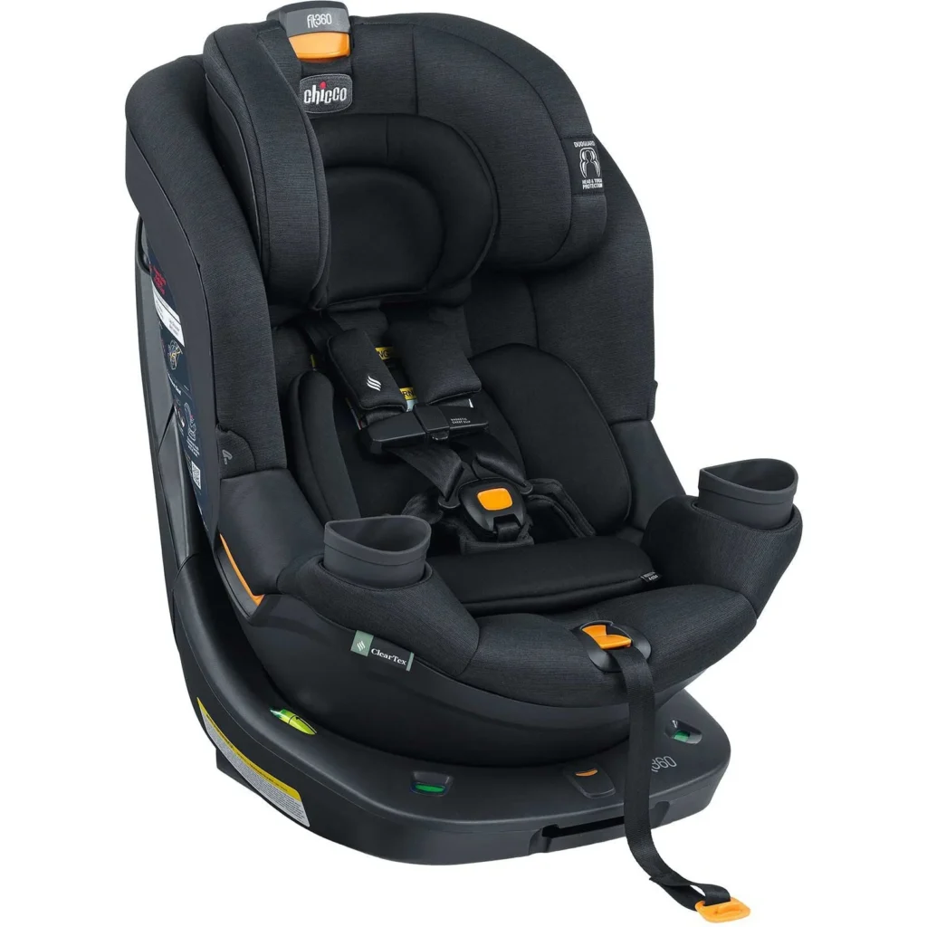 This is an image of the Chicco Fit360 ClearTex car seat