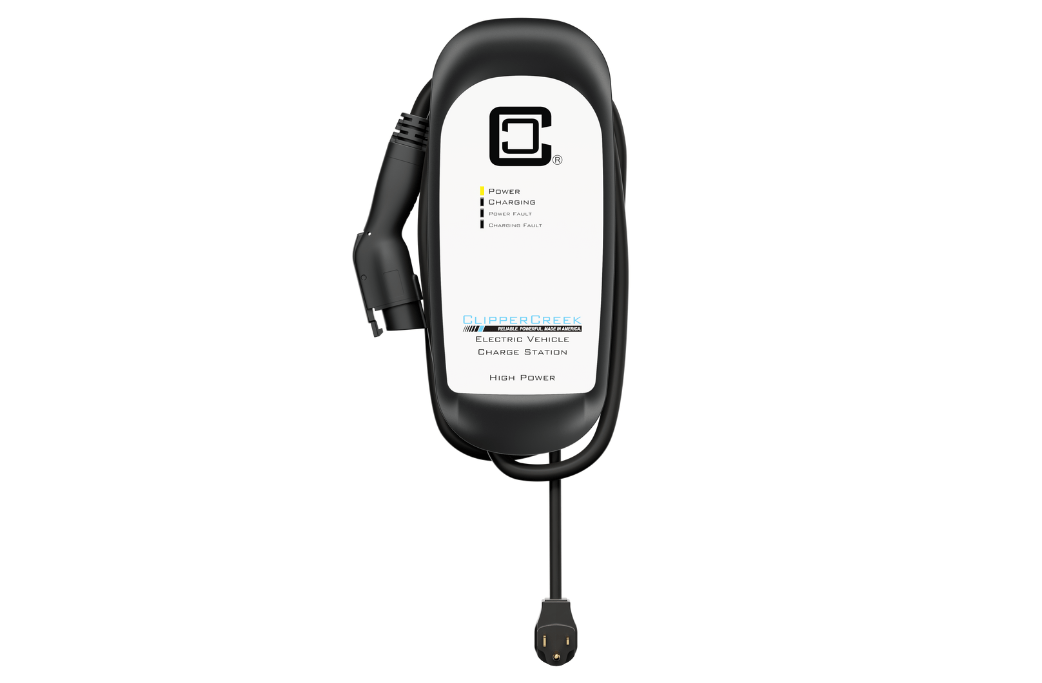 This is an image of the ClipperCreek HCS-40P EV wall charger