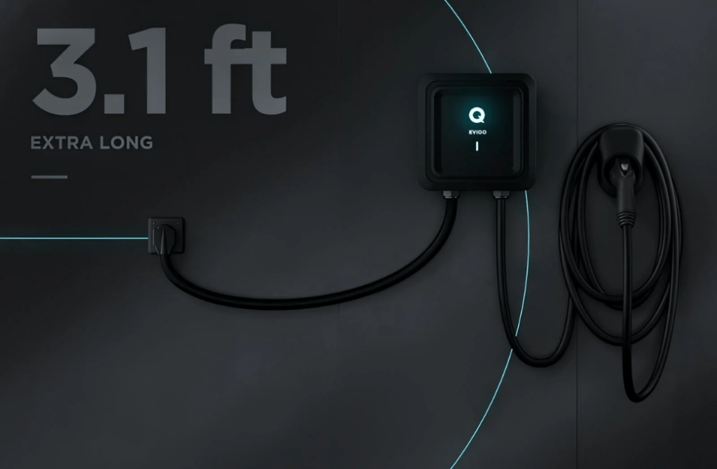 This is the EVIQO Level 2 EV Wall Charger