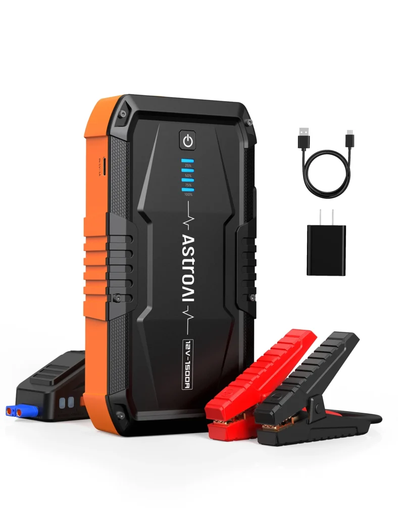 This is an image of the AstroAI S8 Car Jump Starter