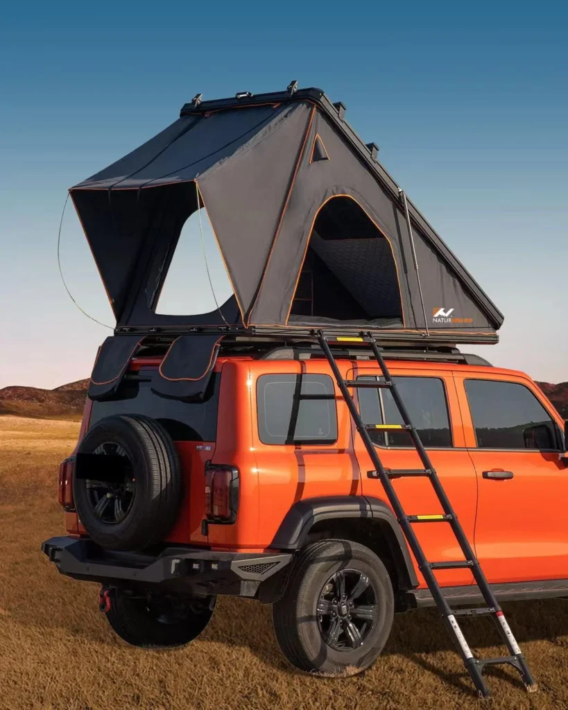 This is an image of the BAMA-TENT Black Rooftop Tent