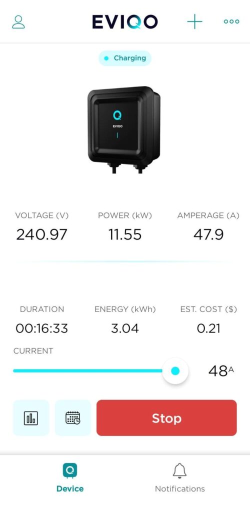 This is an image of the EVIQO App