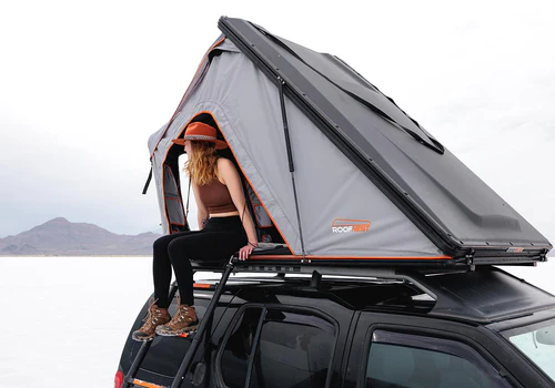 This is an image of the WildFinder Rooftop Tent Hard Shell