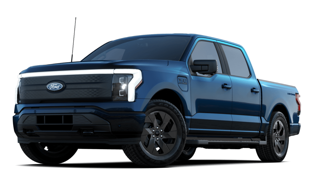 This is an image of the Ford F150 with our review of the Best EV Charger For Ford Lightning