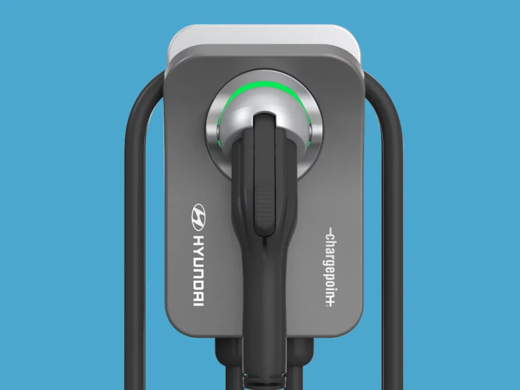 This is an image of the Hyundai branded ChargePoint
