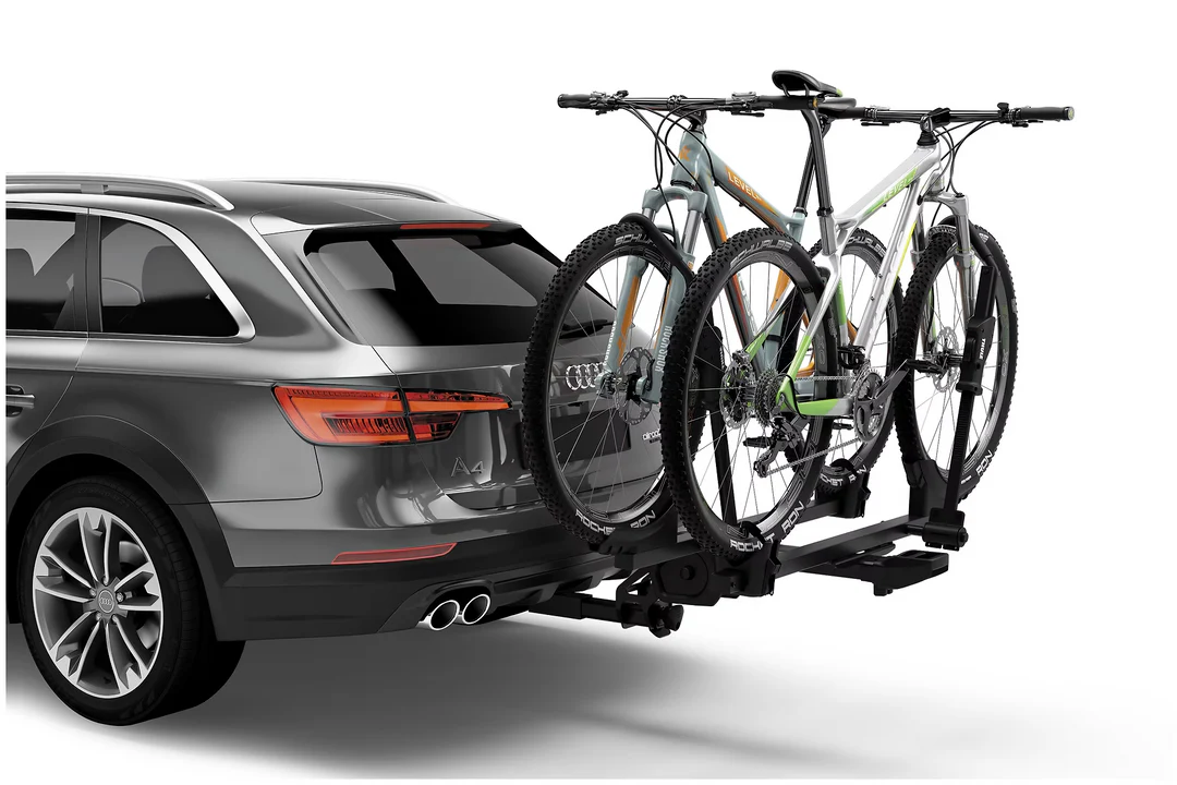 This is an image of the Thule T2 Pro X Hitch Bike Rack, one of the best bike rack for car owners