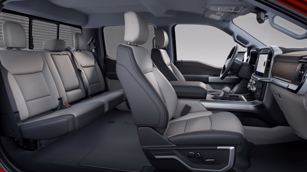 This is an image of the Ford F150 Lariat interior