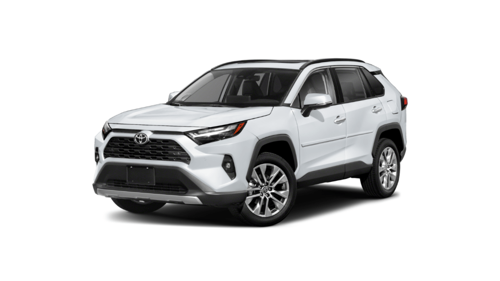 This is a picture of a white RAV4