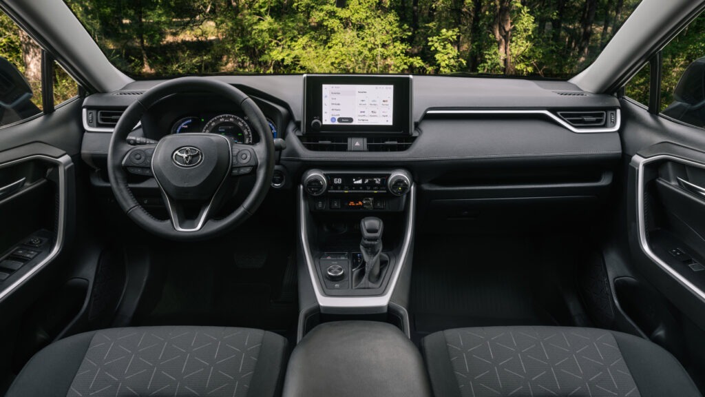 This is an image of the Toyota RAV4 Woodland Edition interior