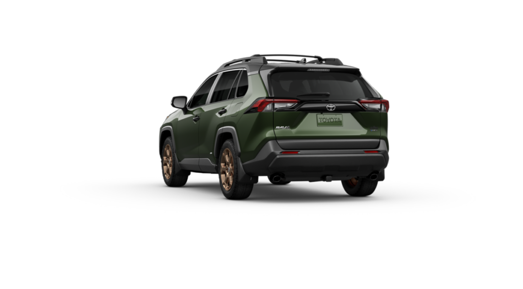 This is an image of the Toyota RAV4 Woodland Edition from the rear