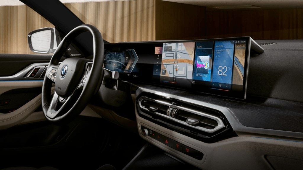 This is an image of the BMW i4 interior