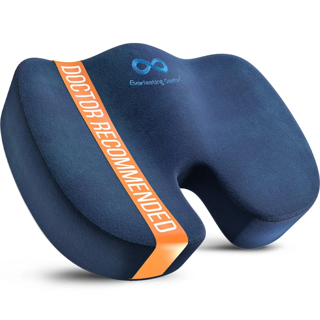 This is an image of the Everlasting Comfort Doctor Memory Foam Seat for an article on best car seat cushions for back pain